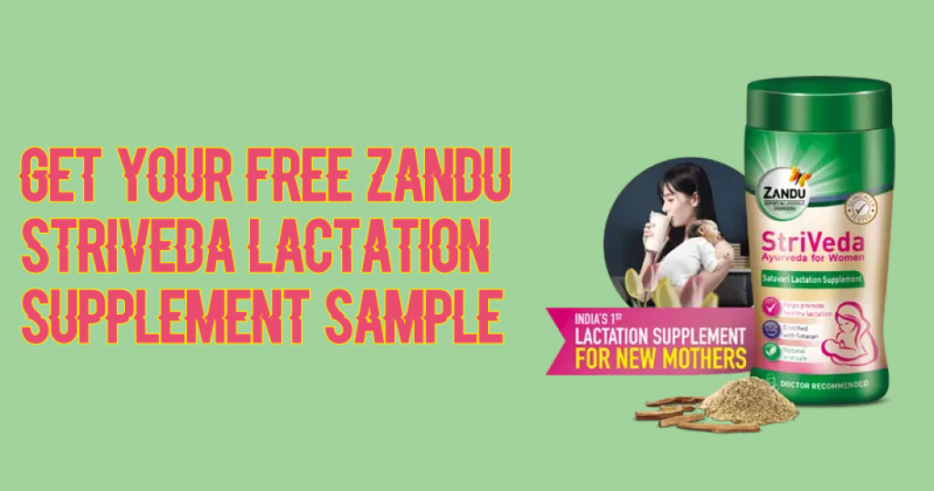 Get Free Sample Of Zandu StriVeda Lactation Supplement For Mothers