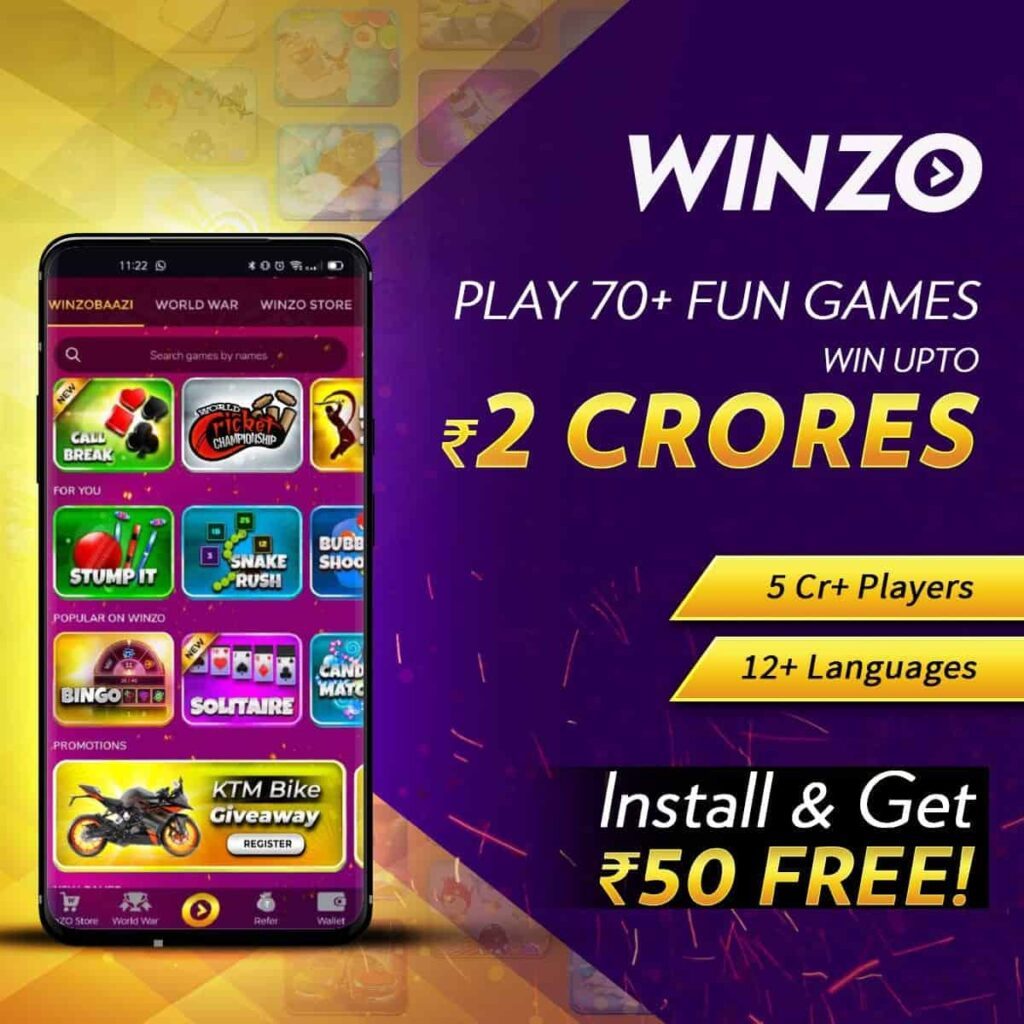 Winzo Referral code