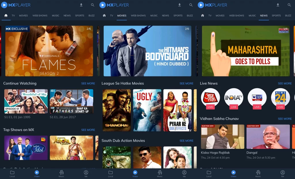 mx player best OTT platforms in India