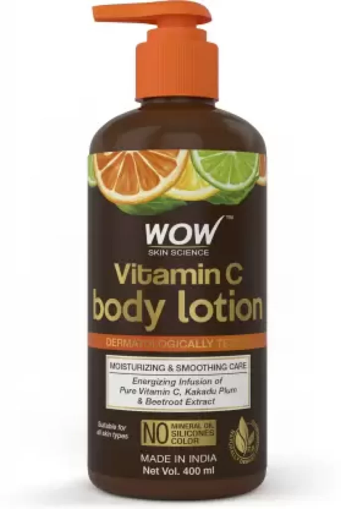 WOW Skin Science Vitamin C Body Lotion - Best Body Lotions For Women in India