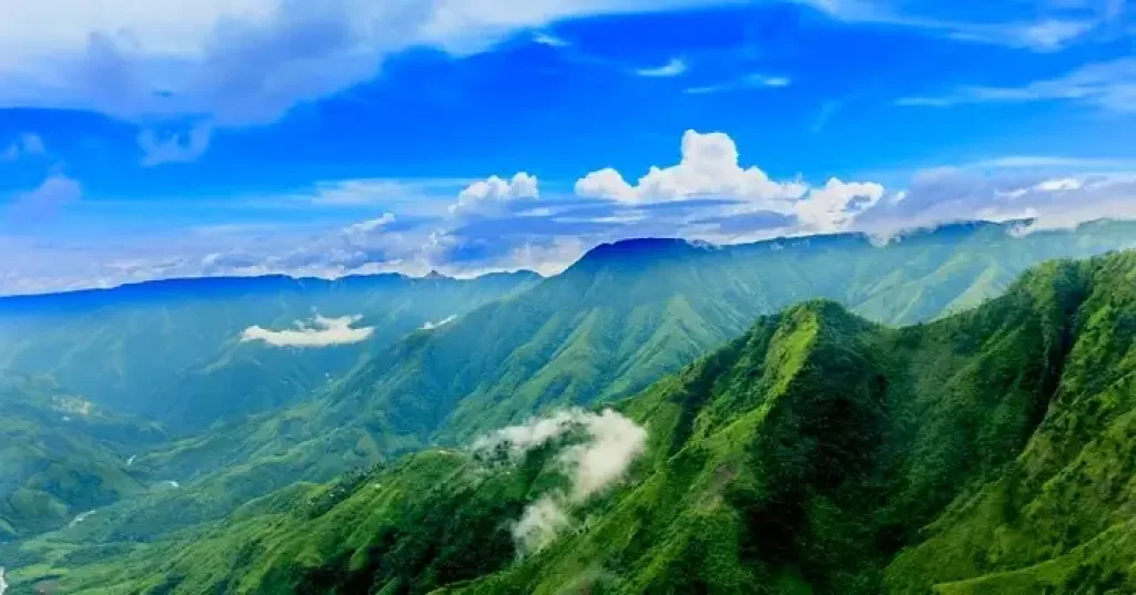 Shillong, Meghalaya mountain greenery, beautiful clouds