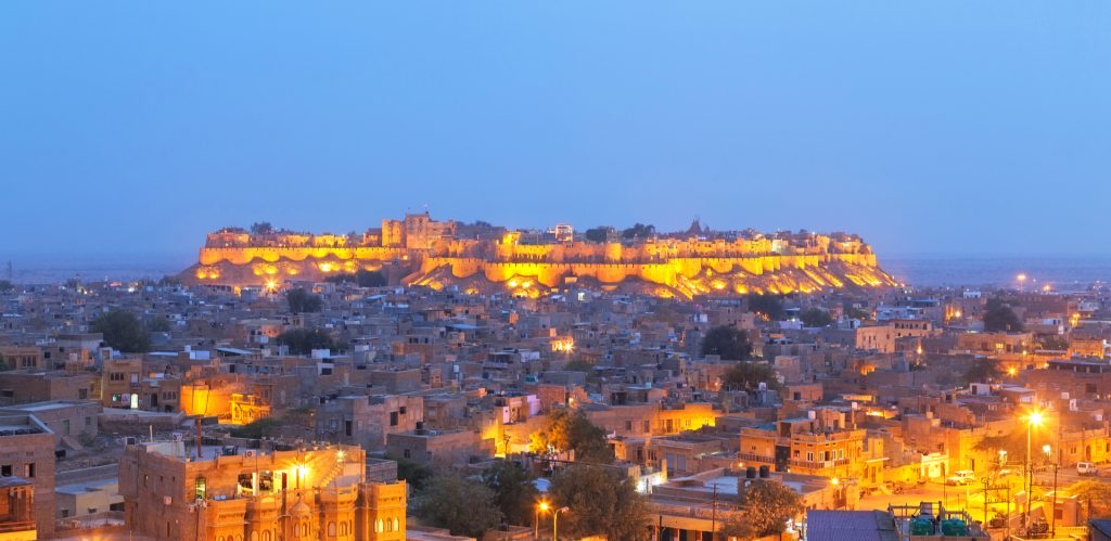 Jaisalmer, Rajasthan lighting at night