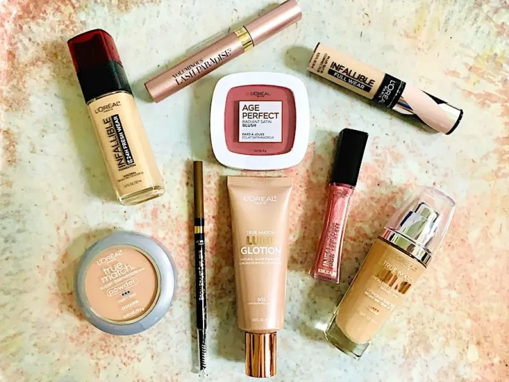 loreal-cosmetics-drugstore-makeup-flatlay-f.jpg - SastaOffer Loreal products