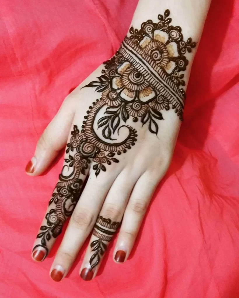 Single Hand Leaf Mehndi Design | Latest Easy And Simple Mehndi Design | Mehandi ki Design