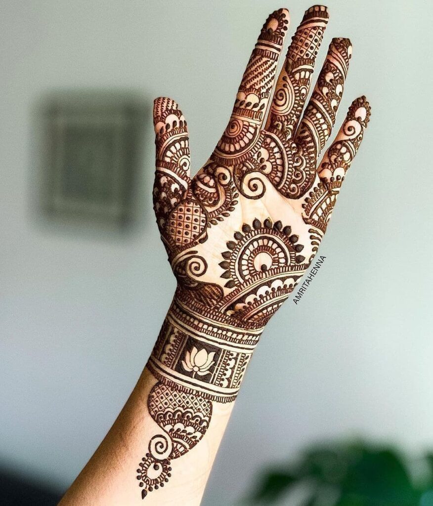 Dark Front Hand Mehndi Design | Latest Easy And Simple Mehndi Design | Mehandi ki Design
