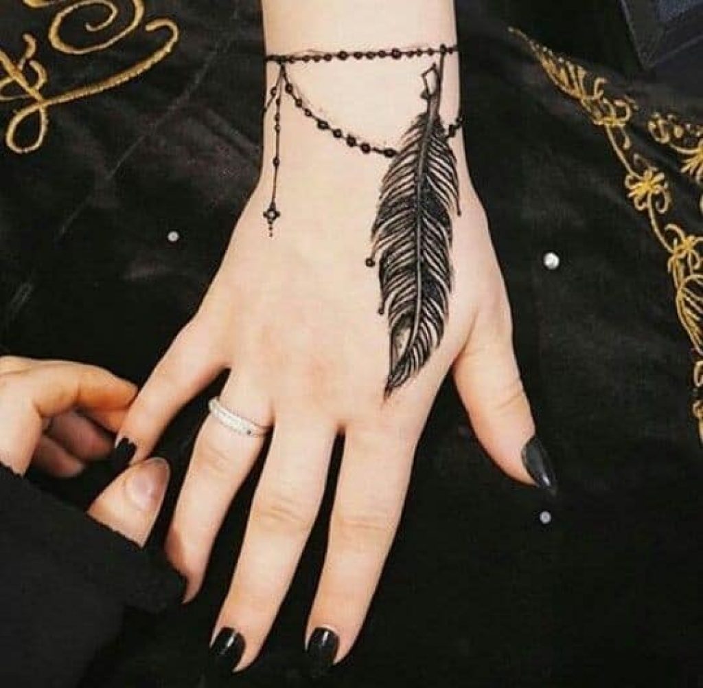 Single Leaf Mehndi Design | Latest Easy And Simple Mehndi Design | Mehandi ki Design