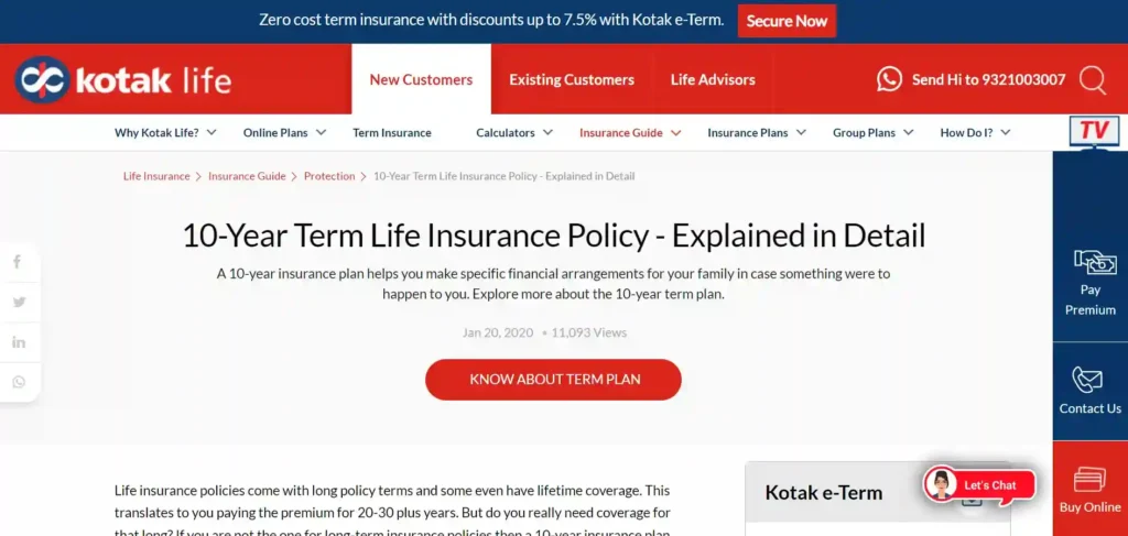 Kotak Mahindra Life Insurance