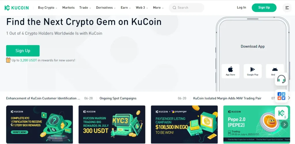 kucoin cryptocurrency exchanges