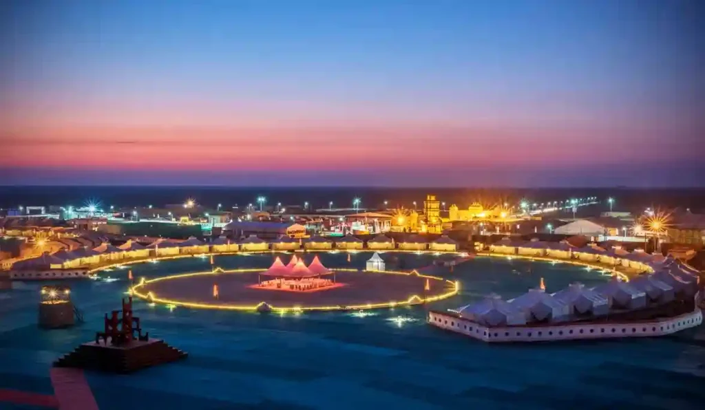 Kutch, Gujarat with beautiful lights place to visit