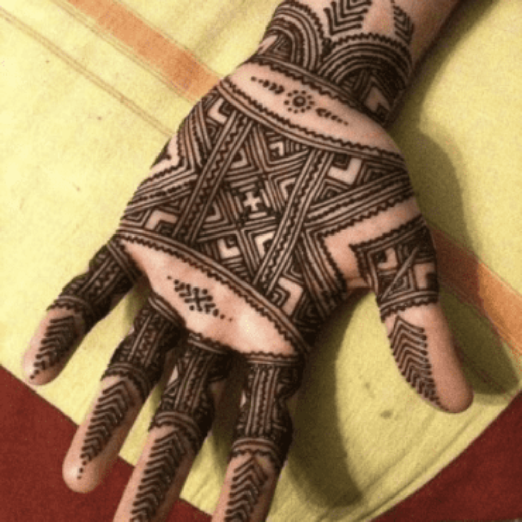 Front Hand Moroccan Mehndi Design