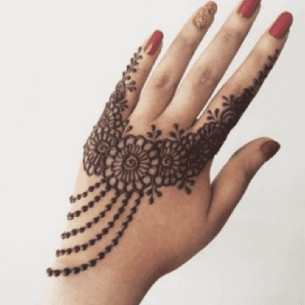 Back Hand Jewellery Mehndi Designs