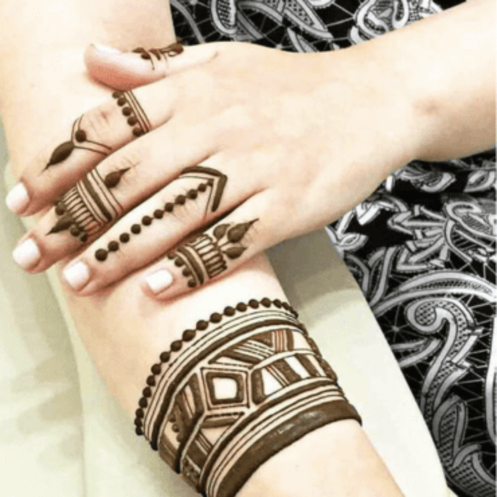 Back Hand Tattoo Mehndi Designs