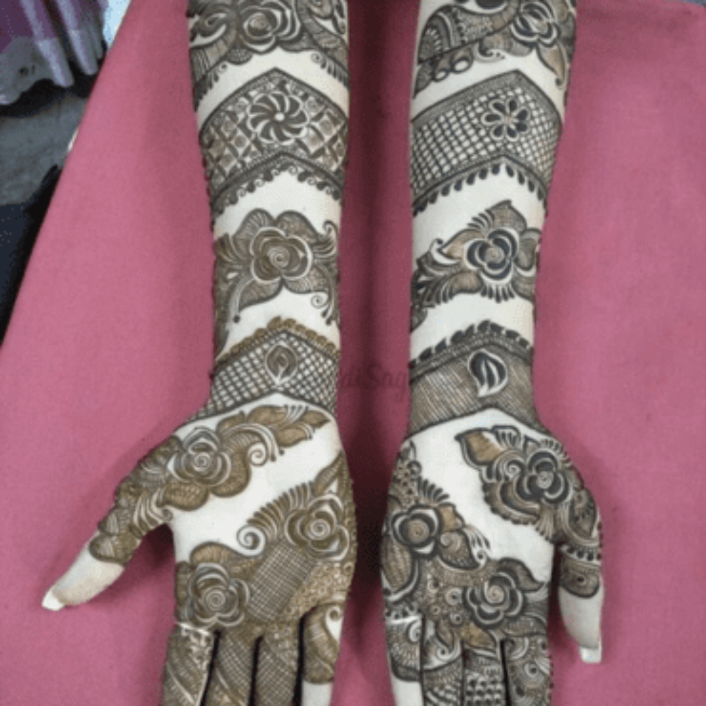 Bridal Front Hand Mehndi Designs