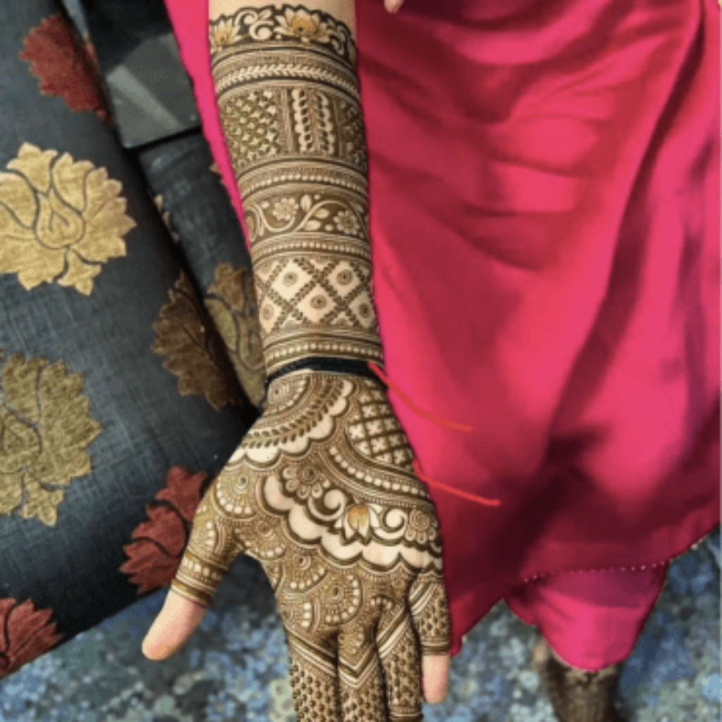 Bridal Front Hand Mehndi Designs: 