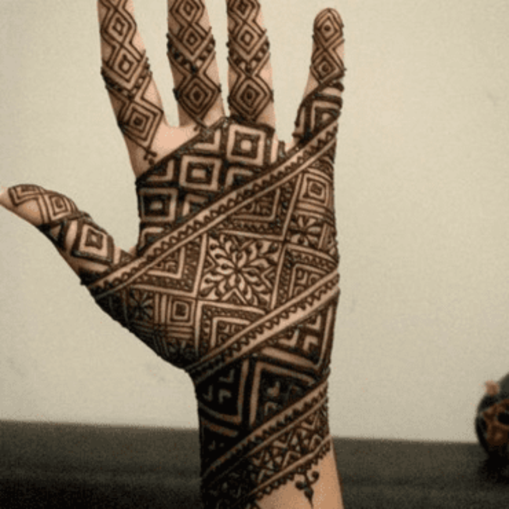 Front Hand Moroccan Mehndi Design