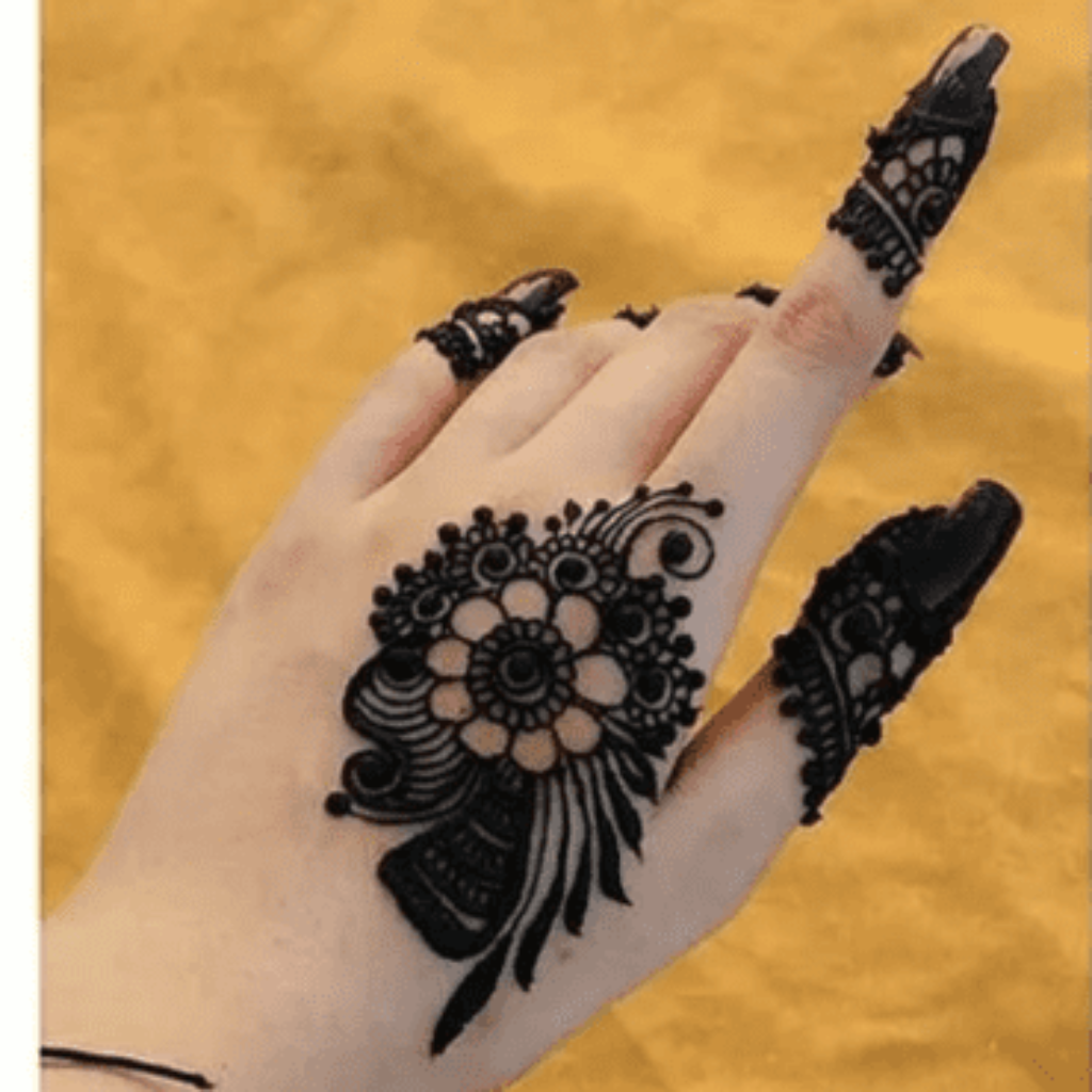 Back Hand Tattoo Mehndi Designs