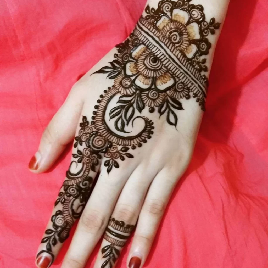 Back Hand Arabi Mehndi Designs