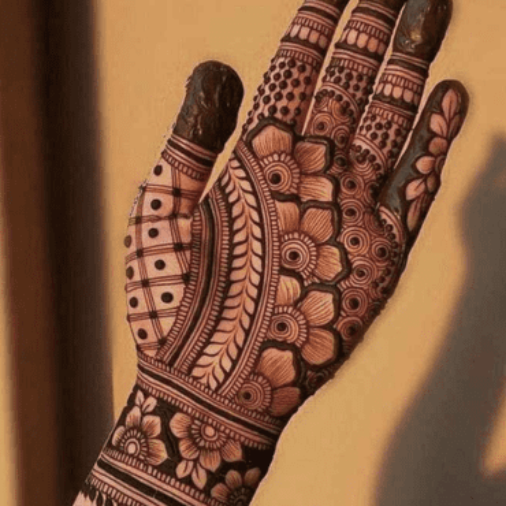 Simple Front Hand Mehndi Designs