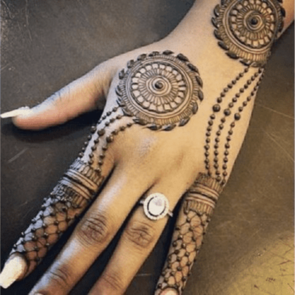 Best Back Hand Jewellery Mehndi Designs