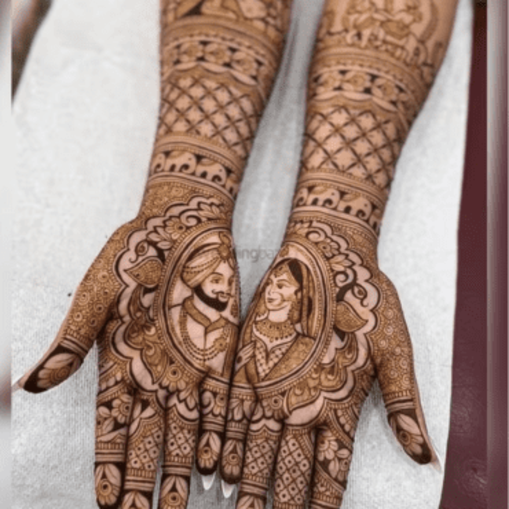 Bridal Front Hand Mehndi Designs