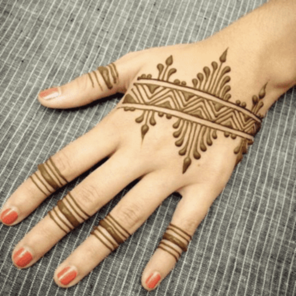 Best Front Hand Mehndi Design