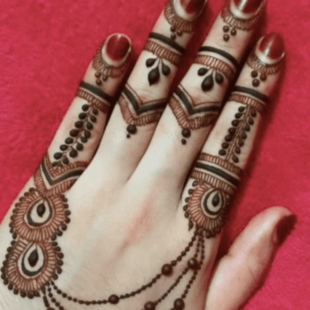 Best Back Hand Jewellery Mehndi Designs