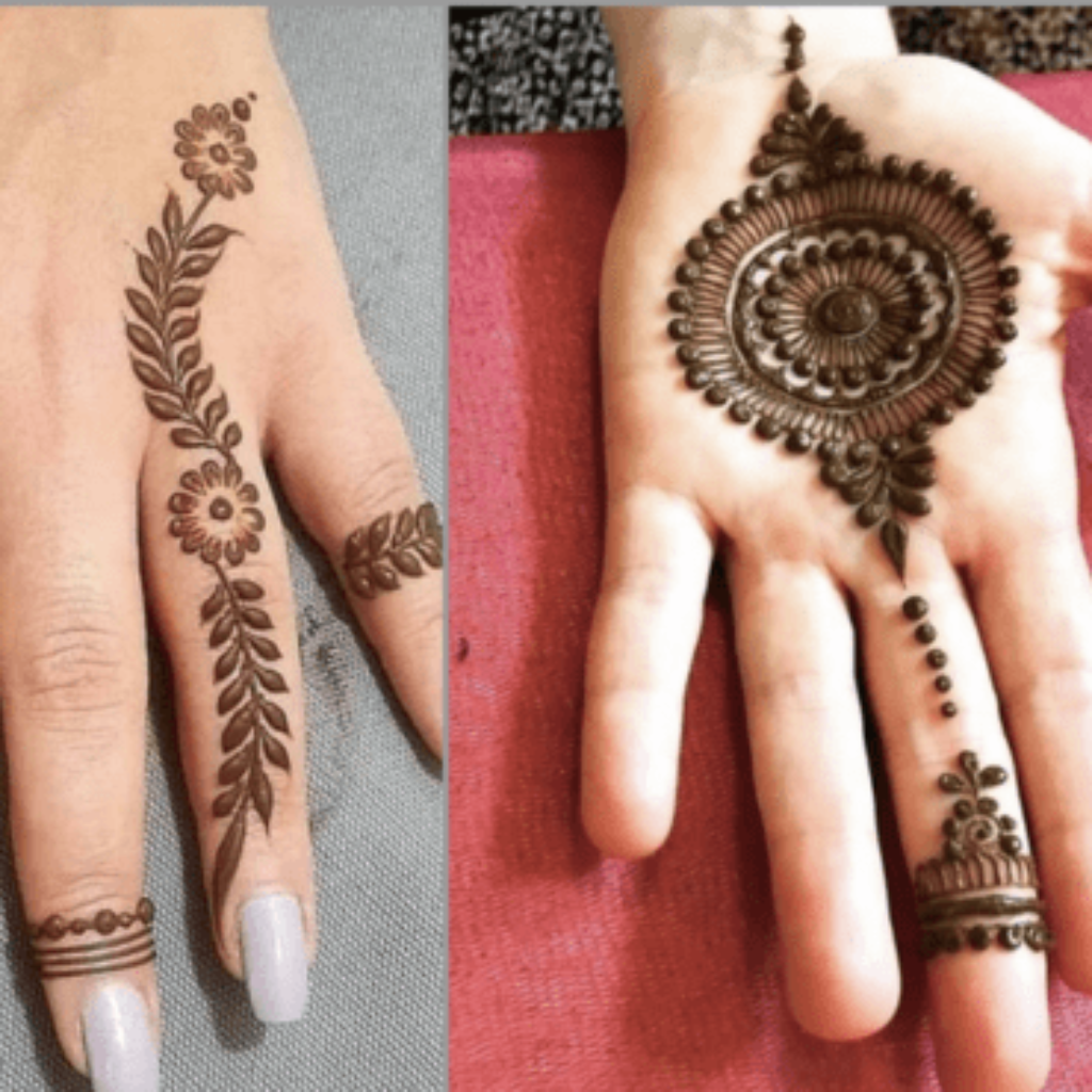 Front Hand Tattoo Mehndi Design