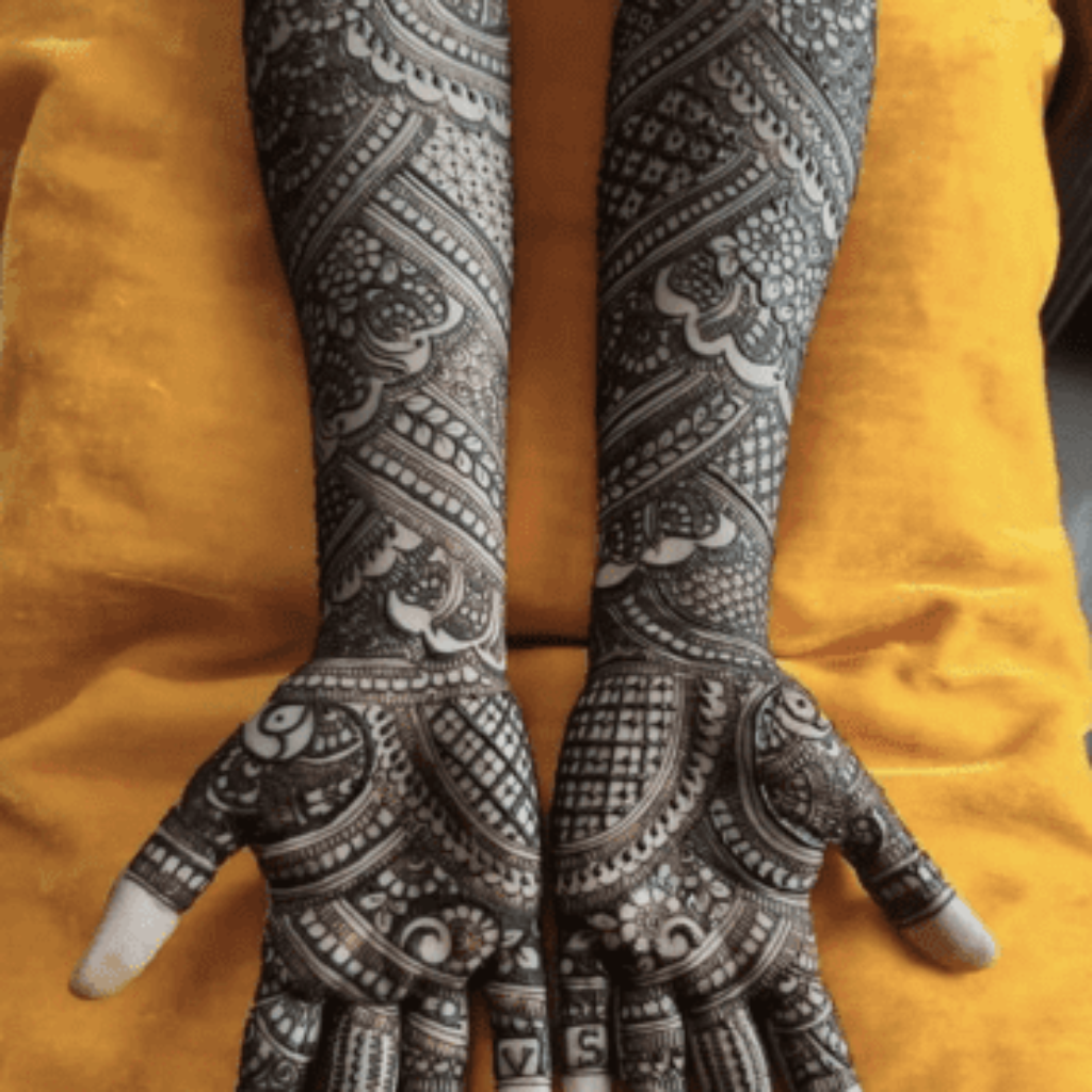 Bridal Front Hand Mehndi Designs