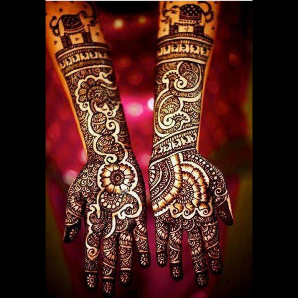 Best Front Hand Mehndi Design