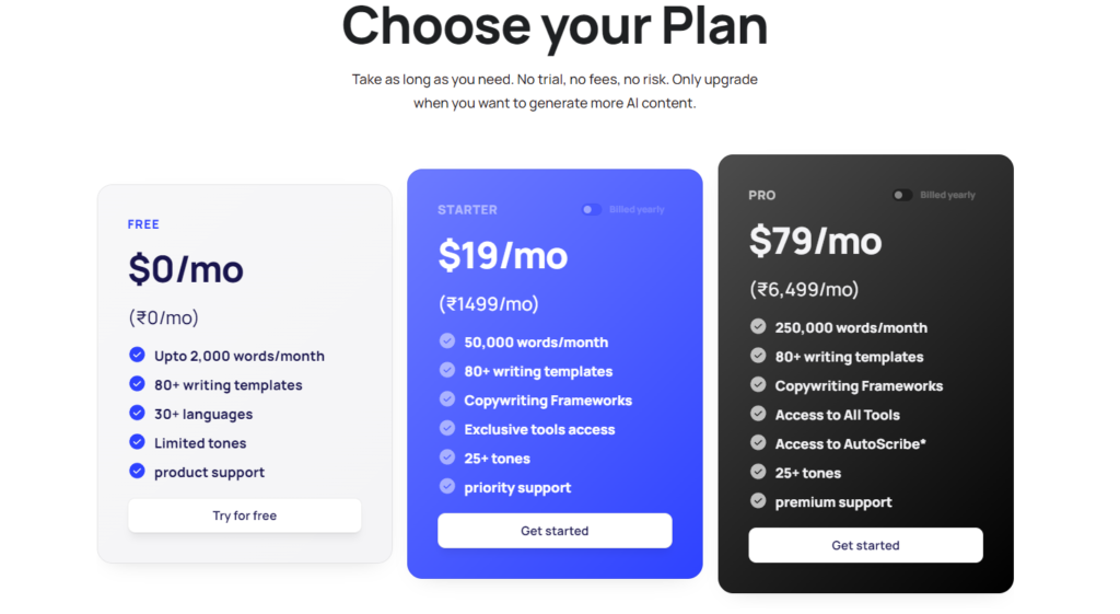 Gravitywrite Pricing