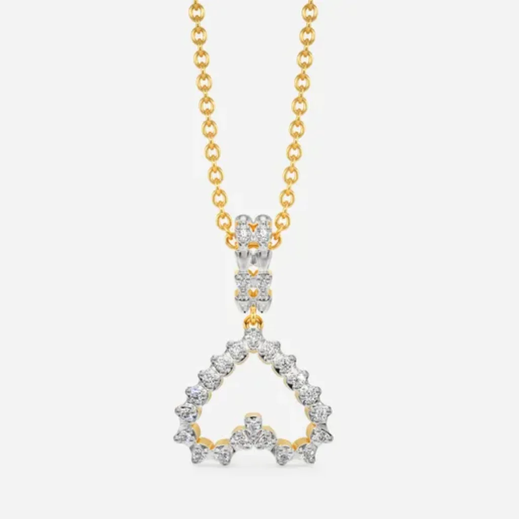 Melorra Zipped In Love Diamond Pendants