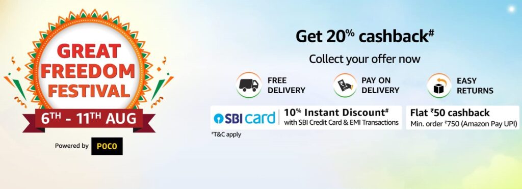 Amazon Great Freedom Festival Sale