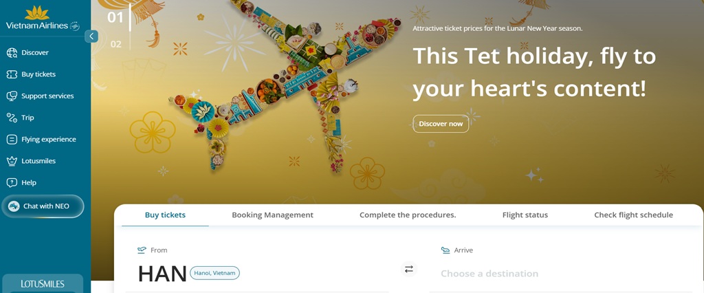 Vietnam Airlines Desktop