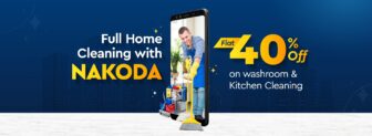 Get Flat 40% OFF on Washroom and Kitchen Cleaning