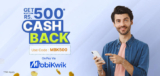 Get Up to ₹500 Cashback on Orders